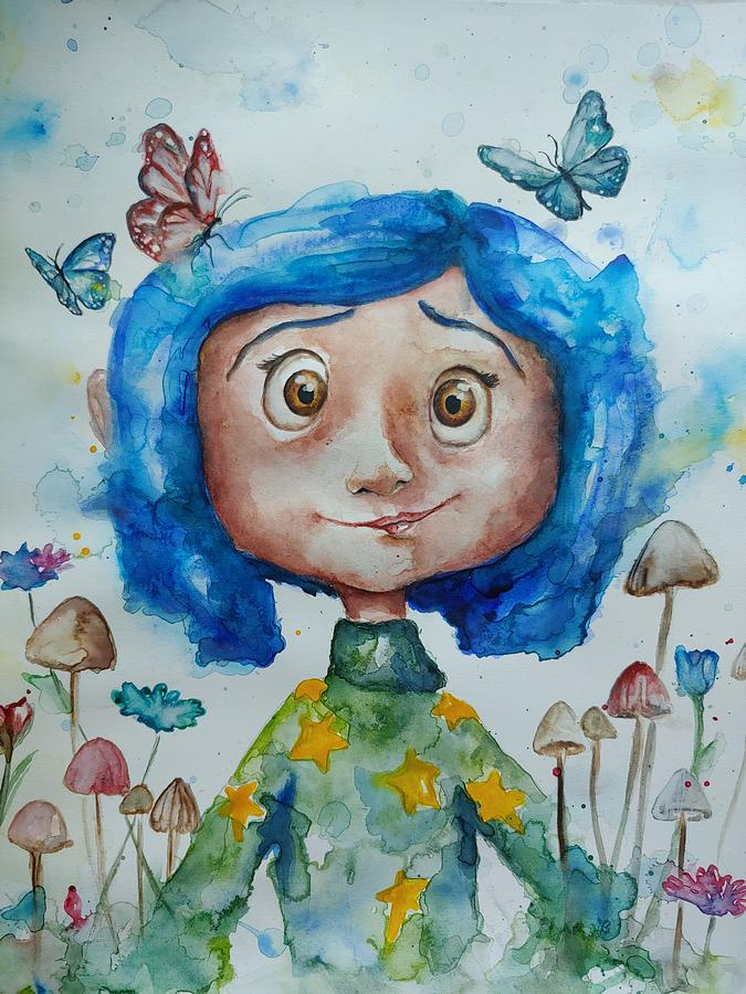 Coraline's Garden Painting by Bella Harris - Fine Art America