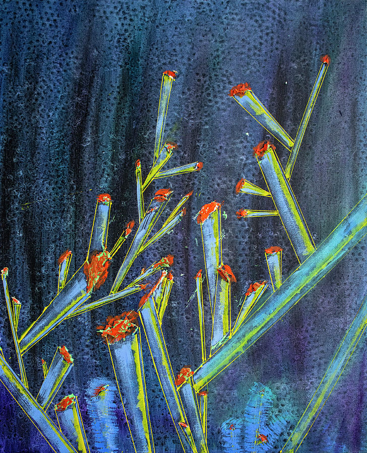 Abstract Painting - Corals by Katya Kononenko