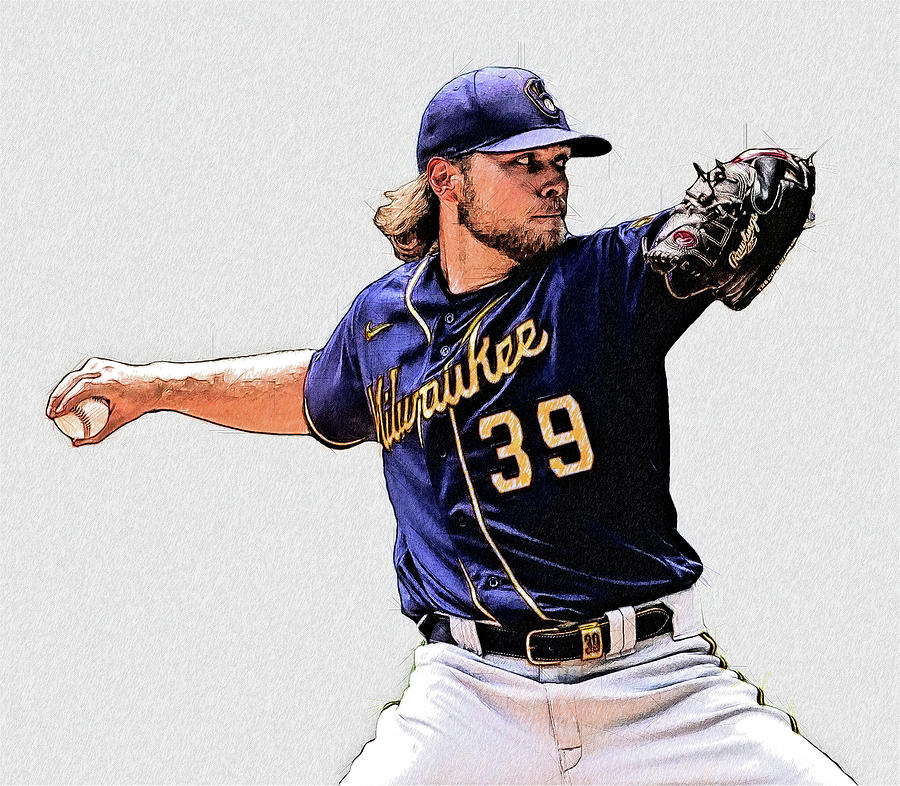 Corbin Burnes Signed Autographed Glossy 8x10 Photo Milwaukee