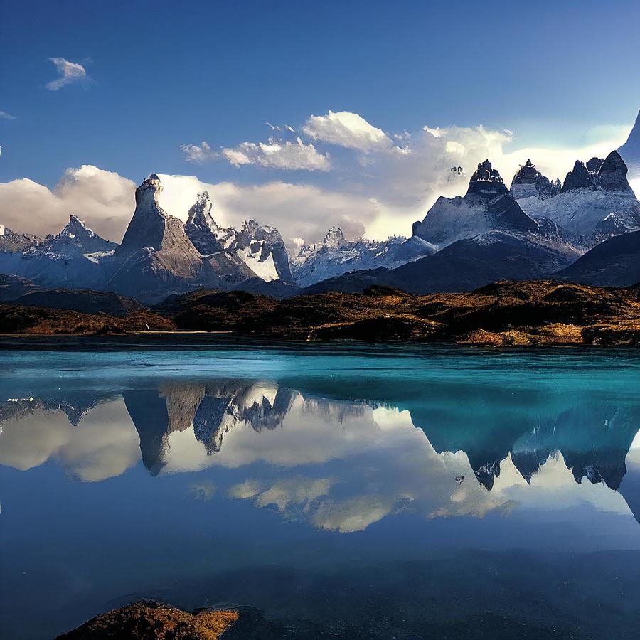 Cordillera del Paine Digital Art by Jeffrey Reed - Fine Art America