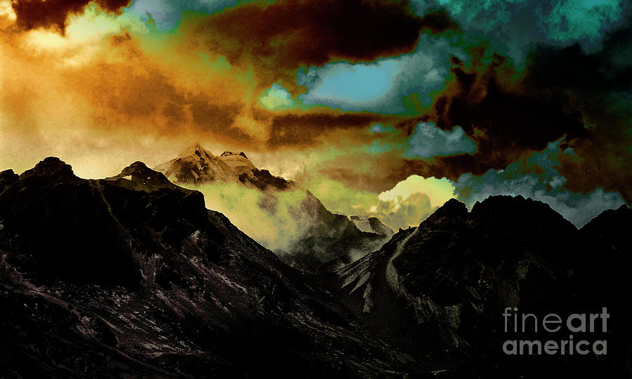 Cordillera Real Bolivia sunrise Digital Art by Rudi Prott