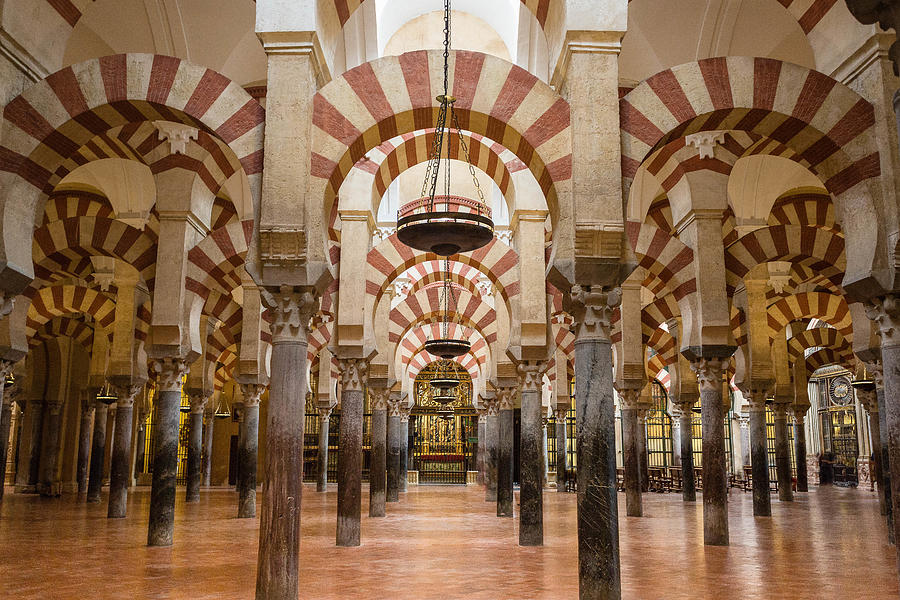 Cordoba Mesquita Columns Photograph by John Turp