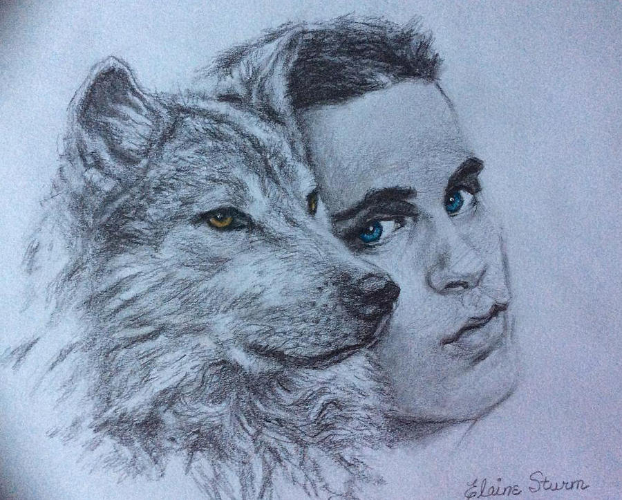 Wolves Drawing - Corey Haim by Elaine Sturm