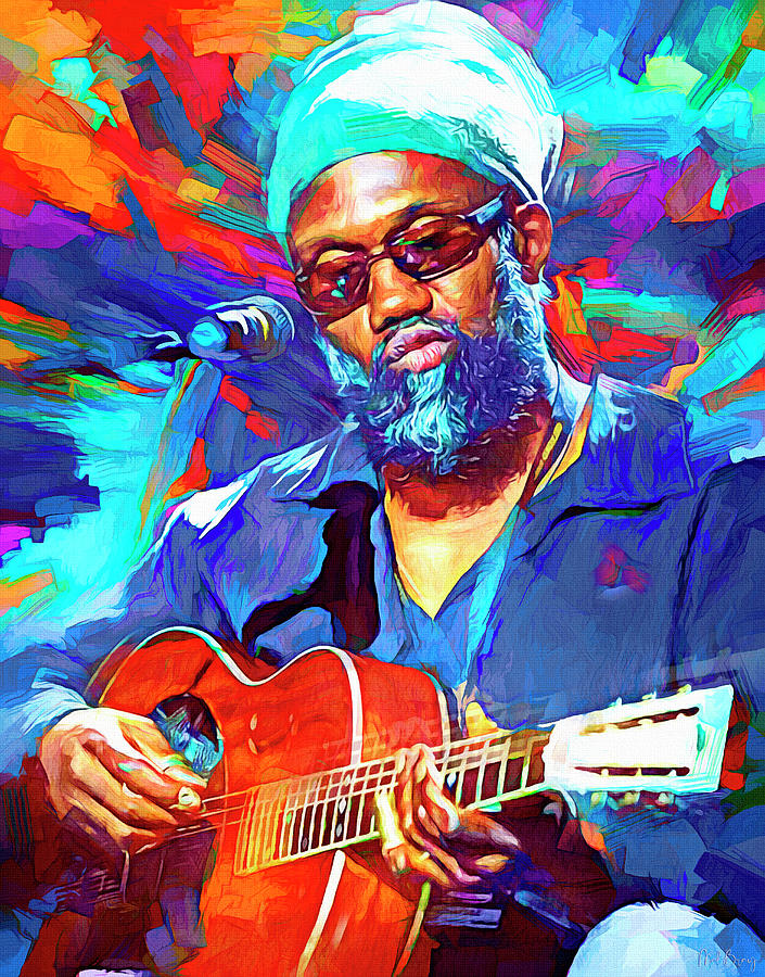 Corey Harris Musician Mixed Media by Mal Bray - Fine Art America