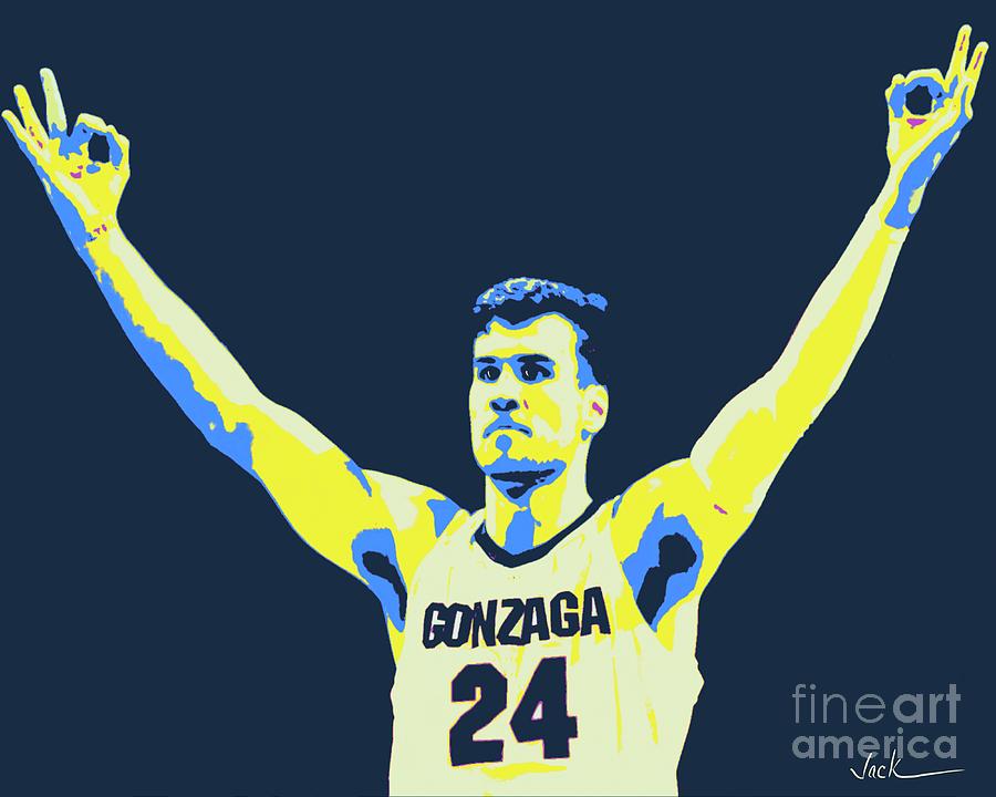 Gonzaga Painting - Corey Kispert by Jack Bunds Gonzaga Painting - Corey Kispert by Jack Bunds