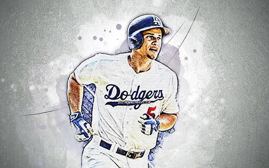 Corey Seager Art Mlb Los Angeles Dodgers Shortstop Baseball Corey Drew ...