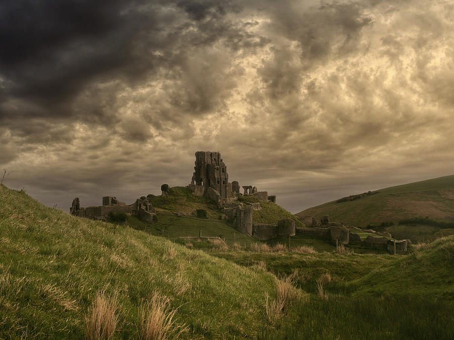 Corfe Castle Photograph by Nop Briex