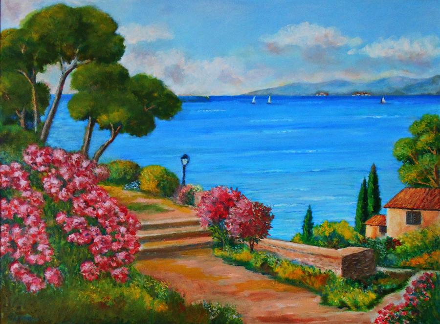 Corfu Island-greece Painting by Konstantinos Charalampopoulos