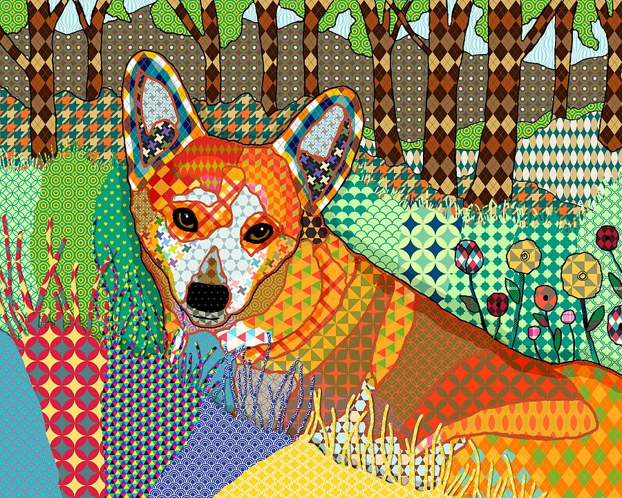 Corgi Dog 164 Digital Art by Lucie Dumas