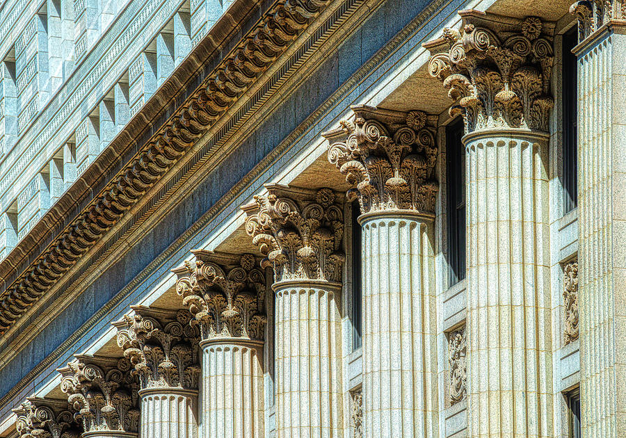 Architecture Photograph - Corinth Columns Alt by Kevin Eatinger