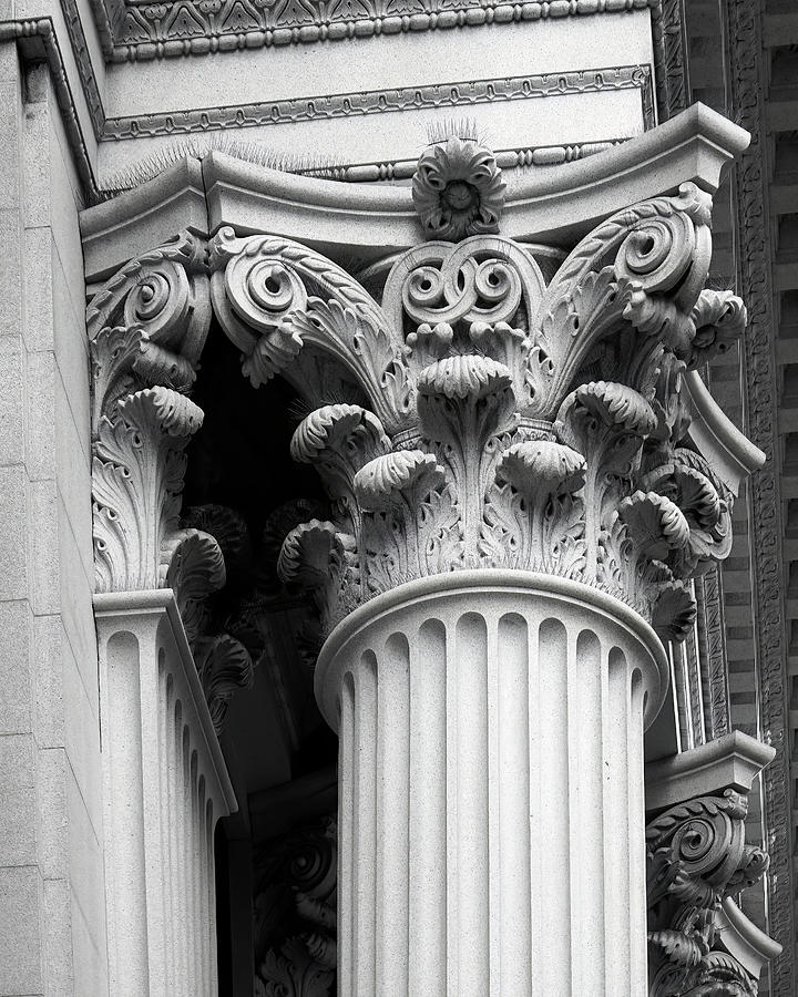 Corinthian Column 2- Art by Linda Woods Photograph by Linda Woods
