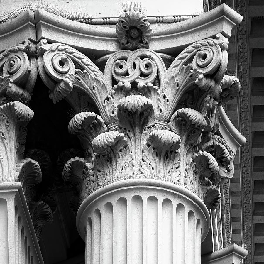 Corinthian Column- Art by Linda Woods Photograph by Linda Woods