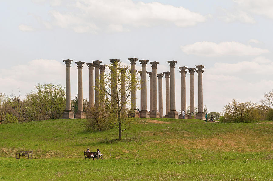 Corinthian Columns in a field Photograph by John Quinn Corinthian Columns in a field Photograph by John Quinn