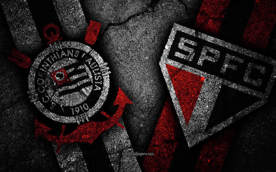 Corinthians Vs Sao Paulo Round 33 Serie A Brazil Football Corinthians Fc Sao Paulo Fc Soccer Brazili Digital Art By Phelp Shawkins