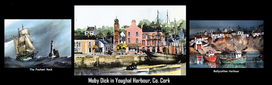 Cork Coast Panoramaa Painting by Val Byrne