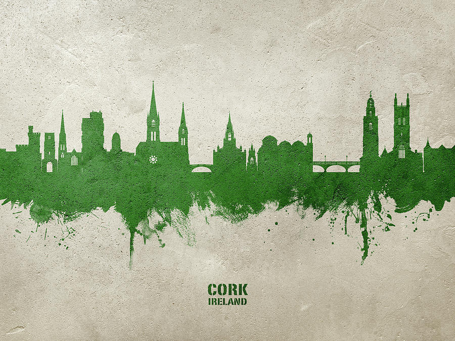 Cork Ireland Skyline #38 Digital Art by Michael Tompsett