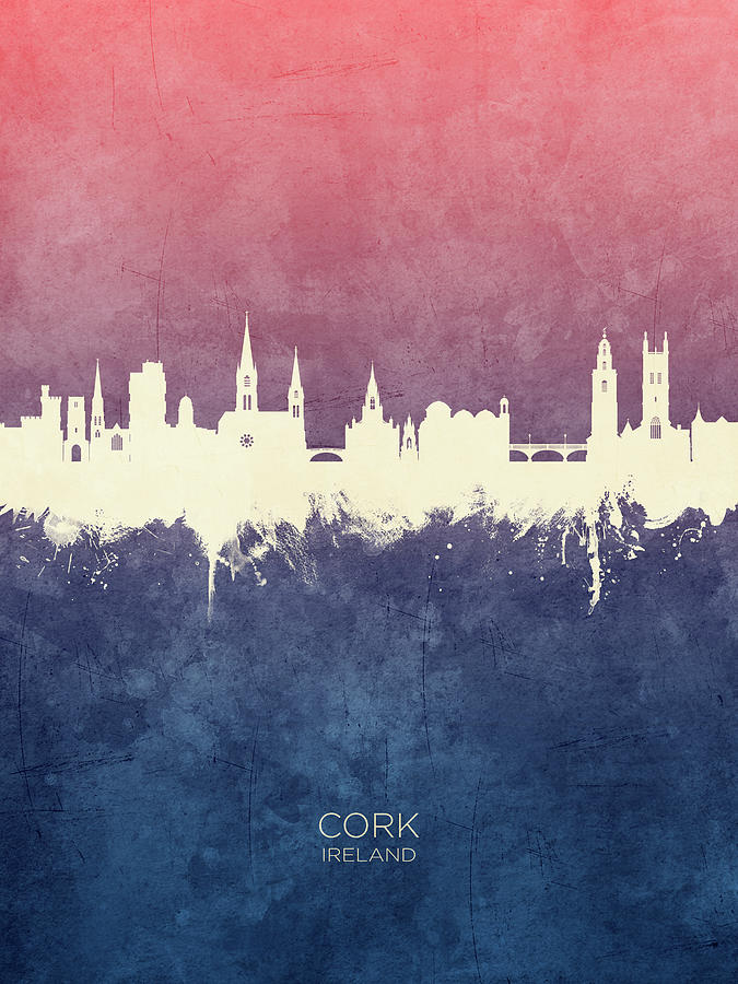Cork Ireland Skyline #60 Digital Art by Michael Tompsett