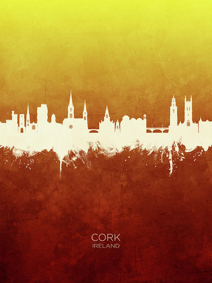Cork Ireland Skyline #93 Digital Art by Michael Tompsett