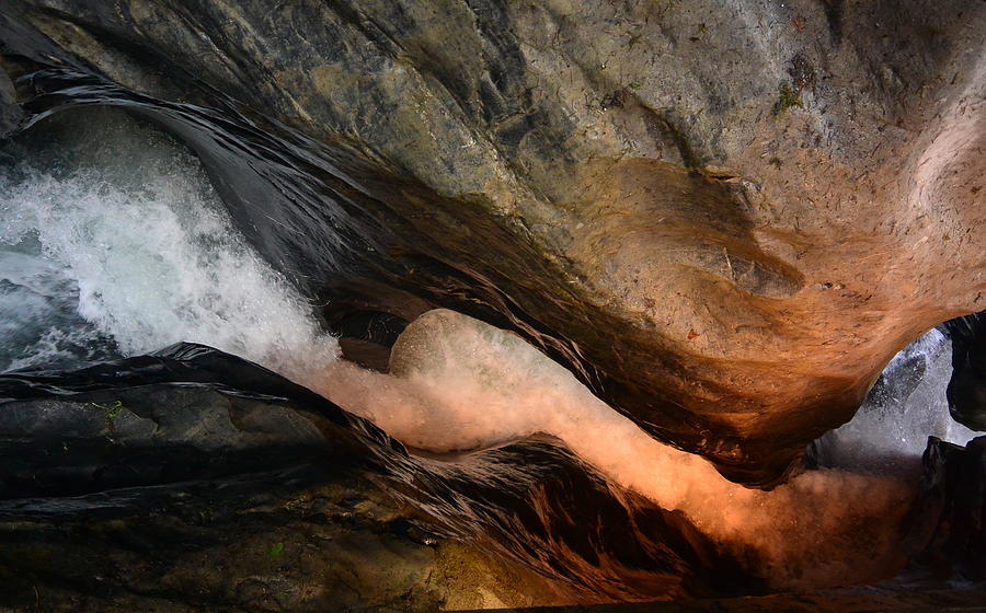 Waterfall Photograph - Corkscrew Waterfall - Switzerland by Two Small Potatoes Waterfall Photograph - Corkscrew Waterfall - Switzerland by Two Small Potatoes