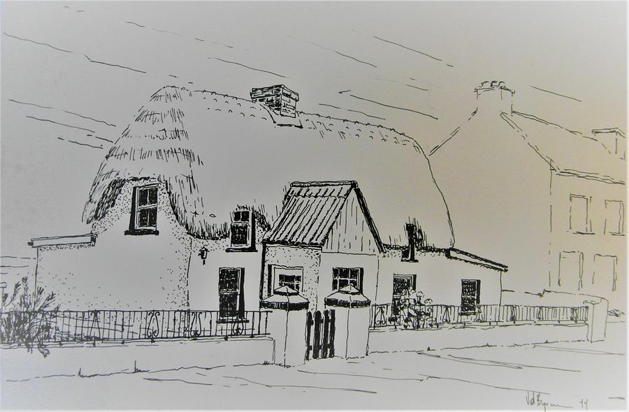 Corlew Cottage Kilmore Quay Painting by Val Byrne