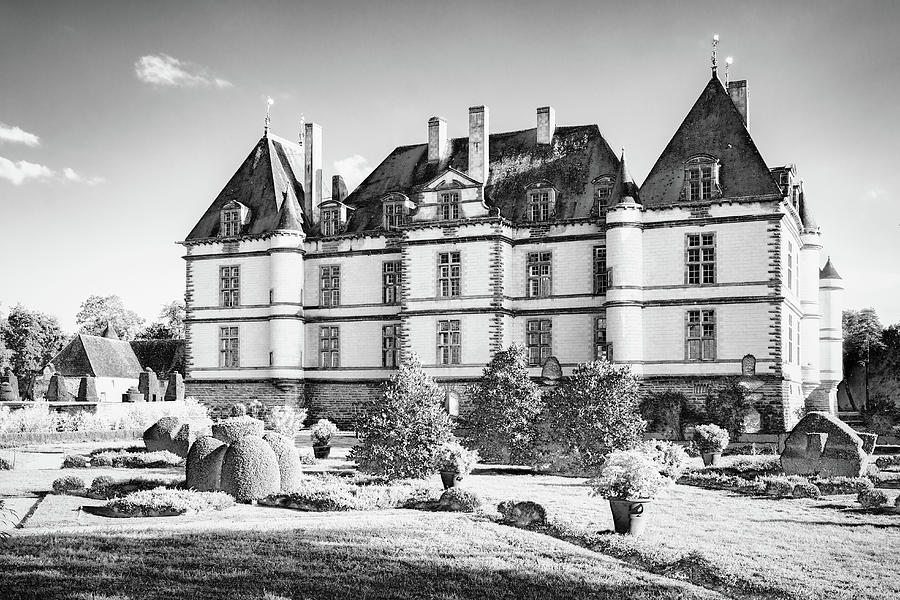 Cormatin Castle, Burgundy - Solarization Edition Photograph by Jordi Carrio Jamila