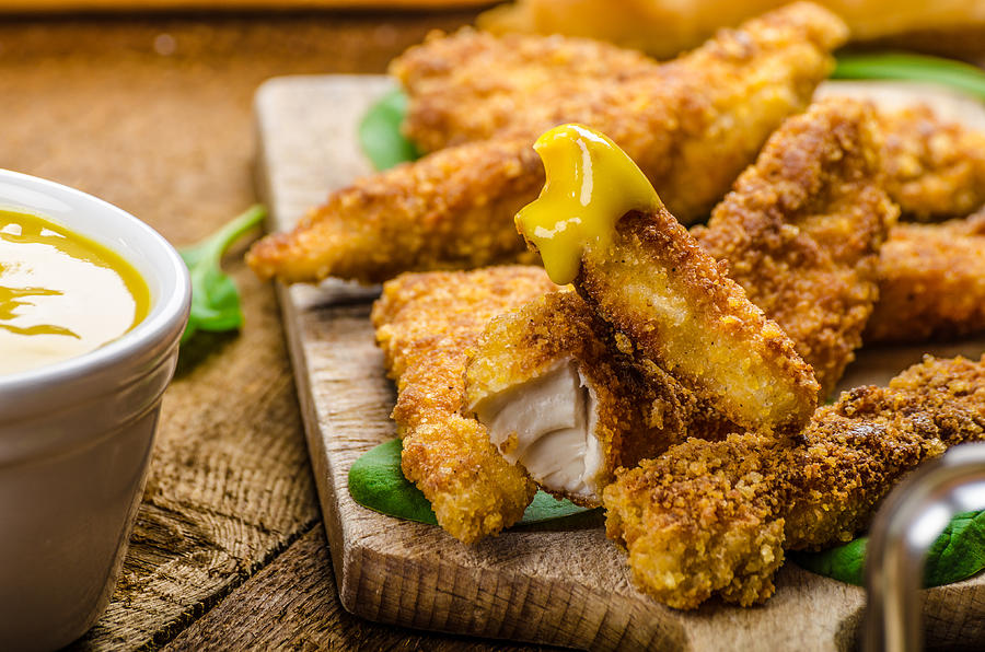 Corn crusted Chicken Tenders Photograph by PeteerS