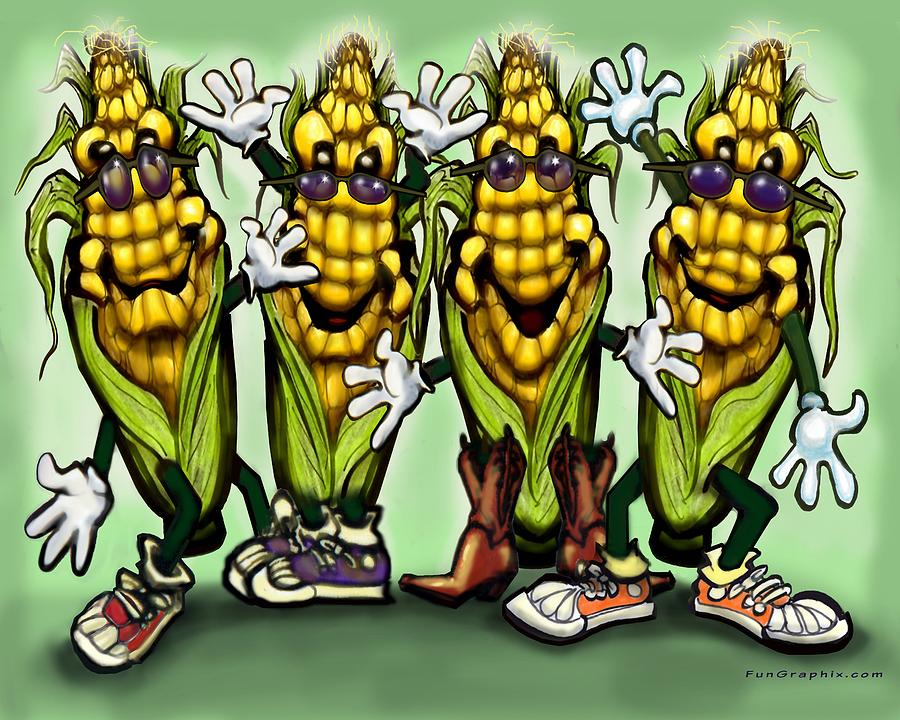 Corn Party Digital Art by Kevin Middleton