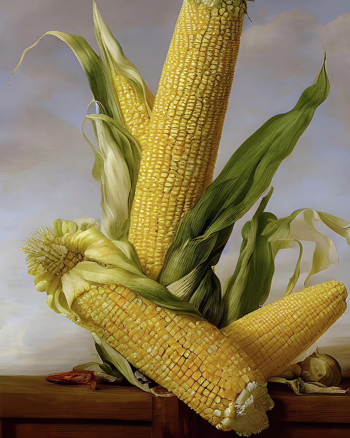 Corn Still-life 2 Painting by Bob Orsillo