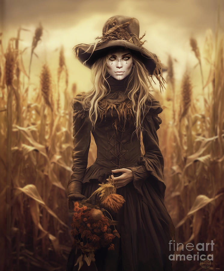 Shanina Conway Digital Art - Corn Witch  Art by Shanina Conway