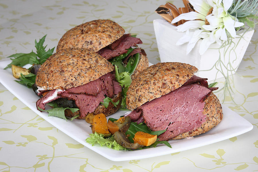 Corned beef roll Photograph by Gerhard Egger