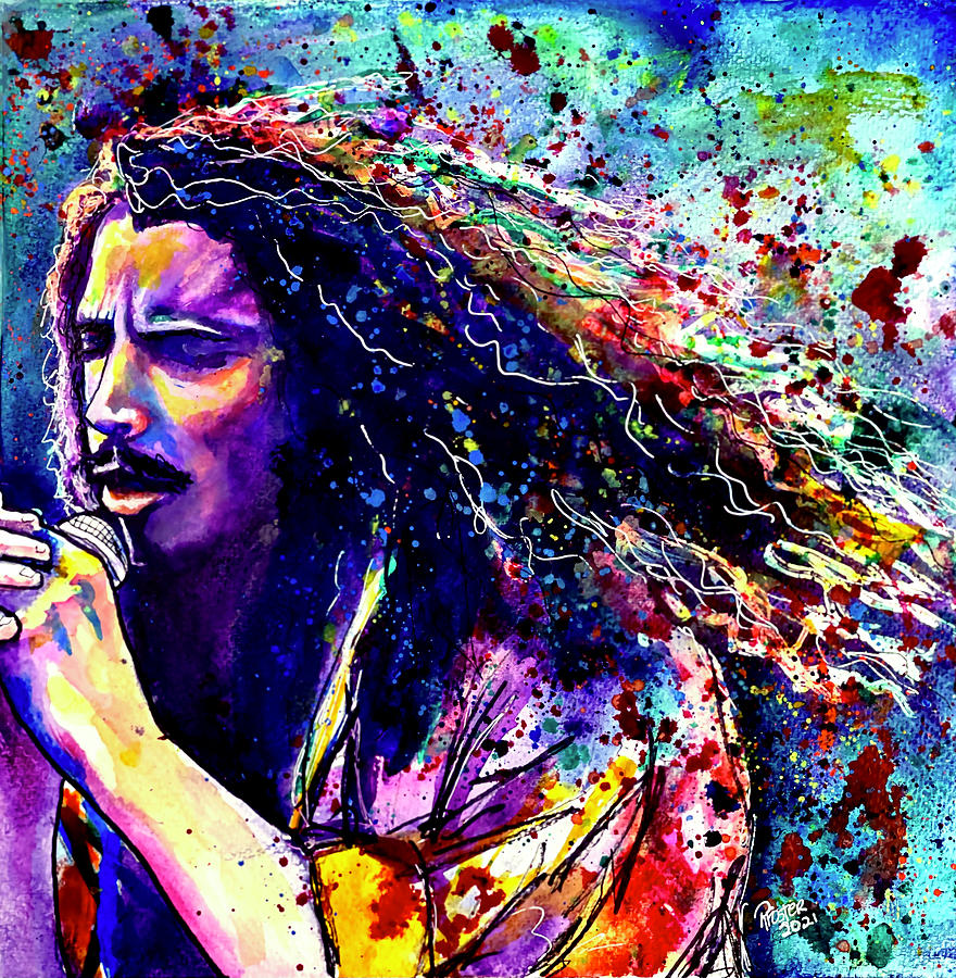 Music Painting - Cornell by Rebecca Foster