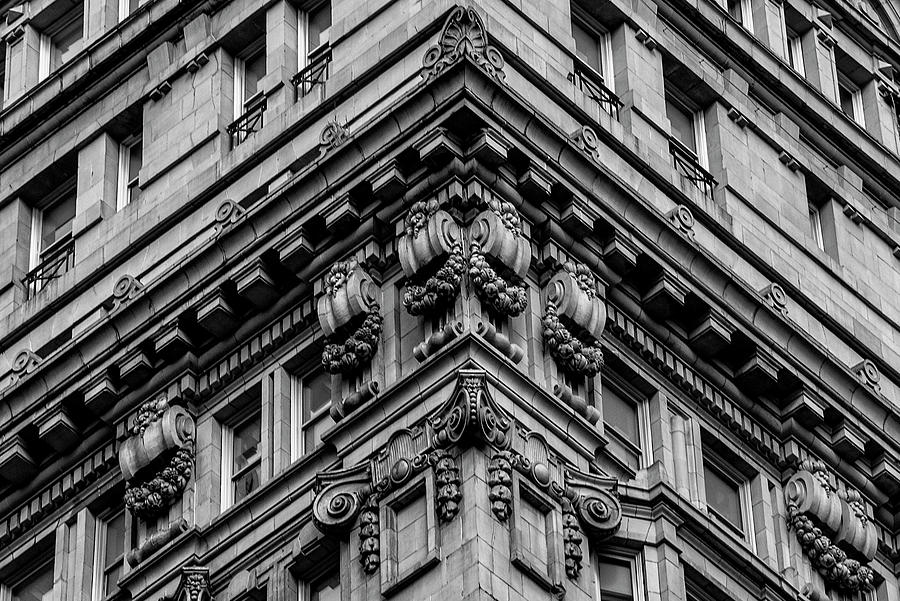 Corner - Bellvue - Philadelphia in Black and White Photograph by Bill Cannon