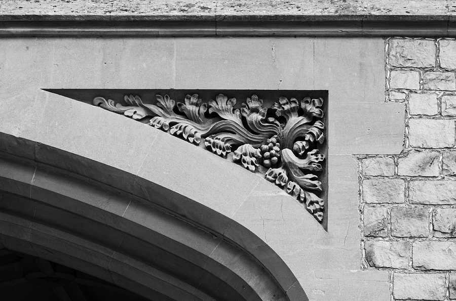 Corner Detail at Windsor Castle BW Photograph by Christi Kraft