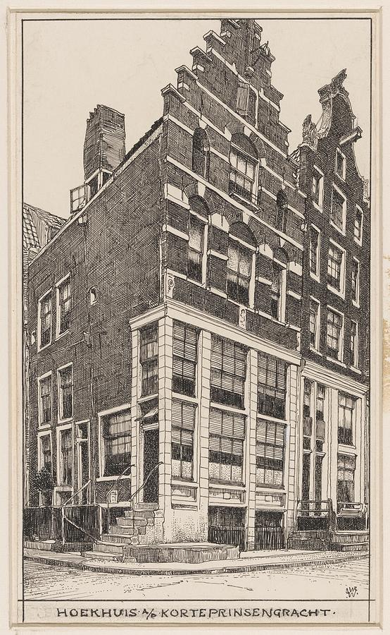 Corner House On Korte Prinsengracht, Willem Wenckebach, Painting