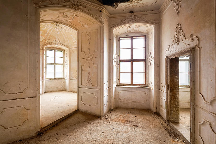 Corner in an Abandoned Castle Photograph by Roman Robroek