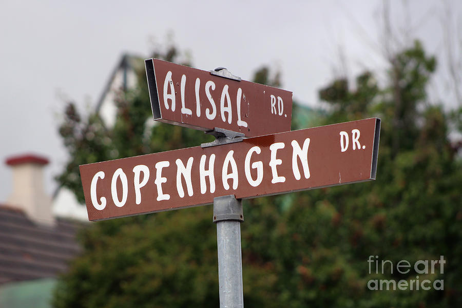 Corner of Alisal and Copenhagen Solvang CA Photograph by Colleen Cornelius