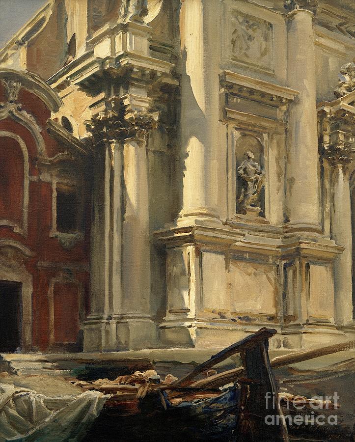 John Singer Sargent Painting - Corner of the Church of St. Stae, Venice  AKG1148301  by John Singer Sargent