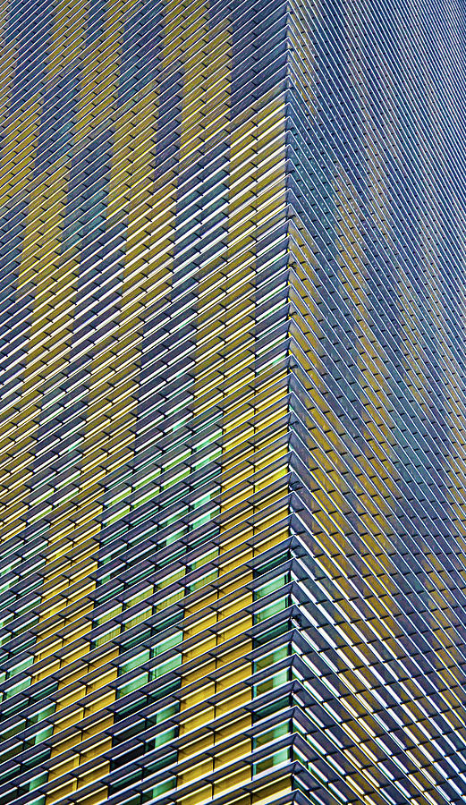 Corner of Yellow and Silver Highrise Photograph by Darryl Brooks