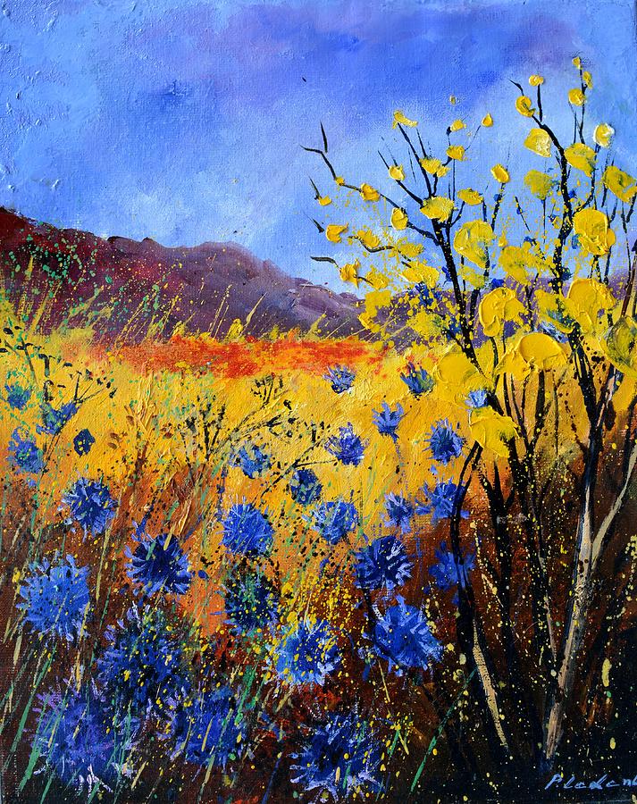 Cornflowers 452021 Painting by Pol Ledent
