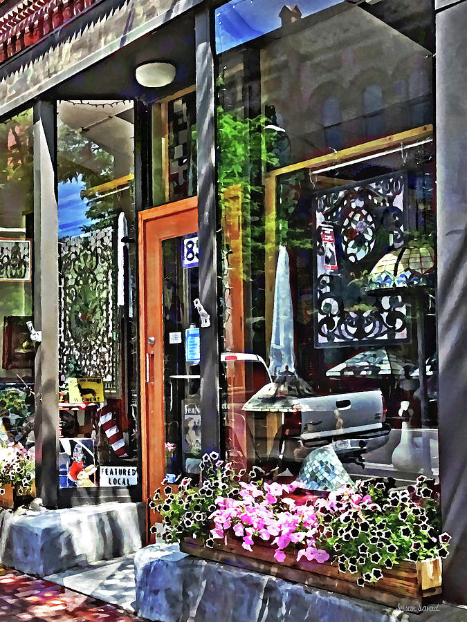 Corning NY - Stained Glass Shop Photograph by Susan Savad