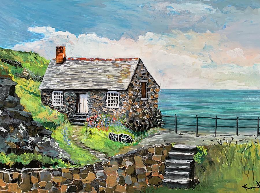 Cornish Cove Painting Painting