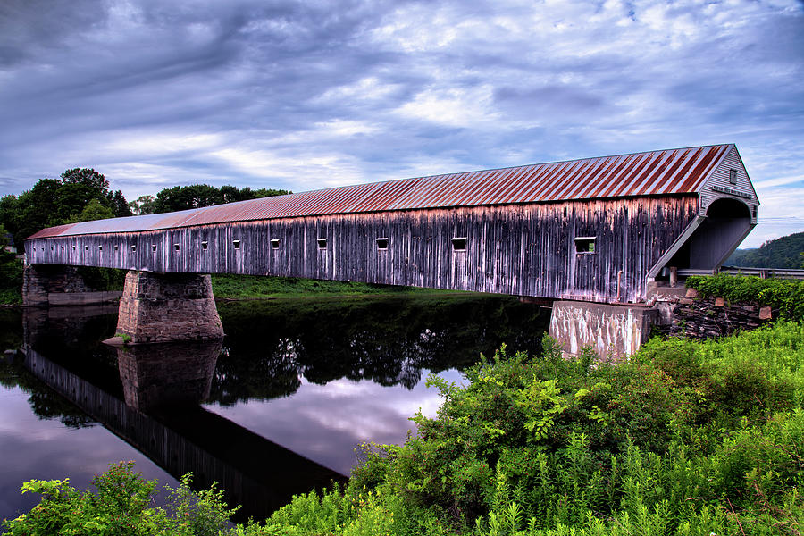 Cornish-Windsor Covered Bridge Photograph by Andy Crawford