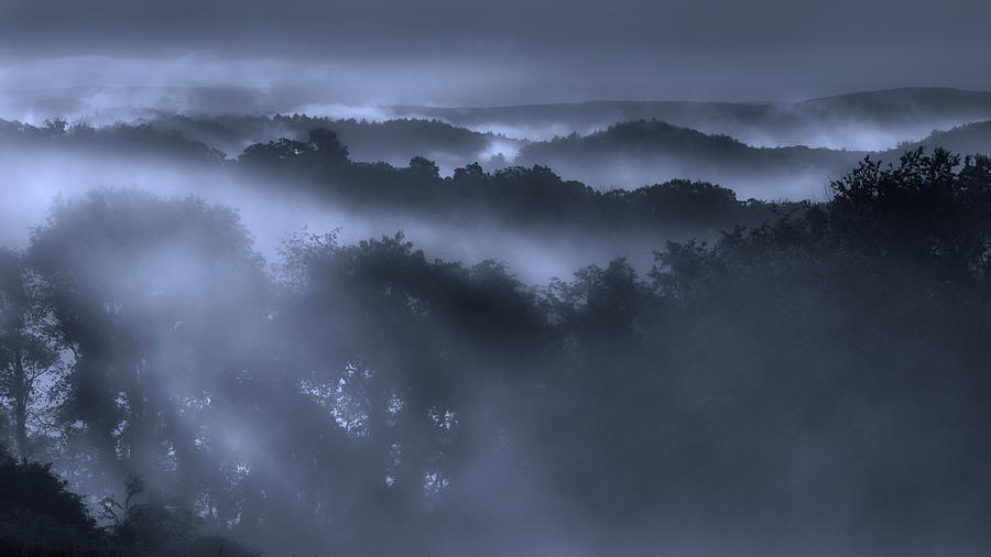 Cornwall Valley Fog Photograph by Bill Wakeley