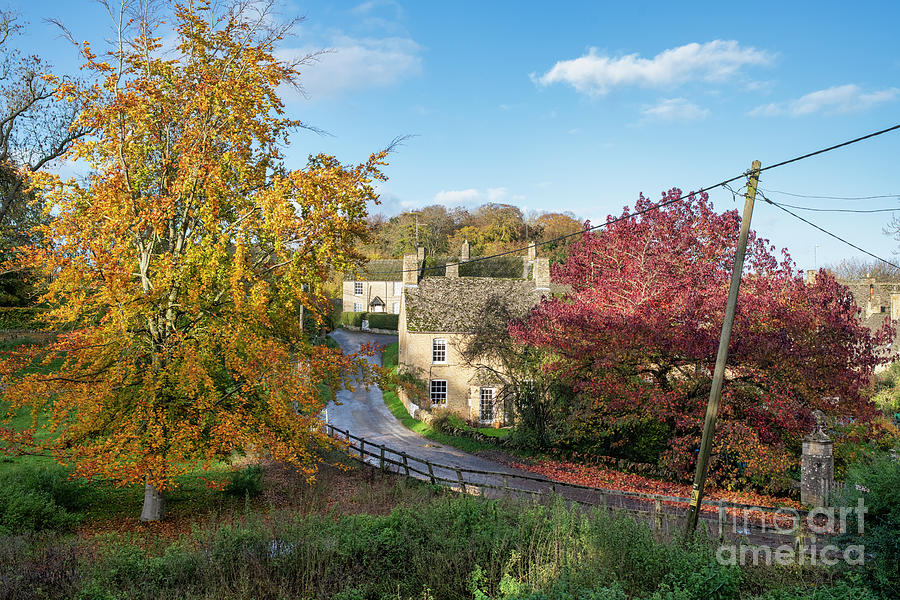 Cornwell Village in the Autumn Photograph by Tim Gainey