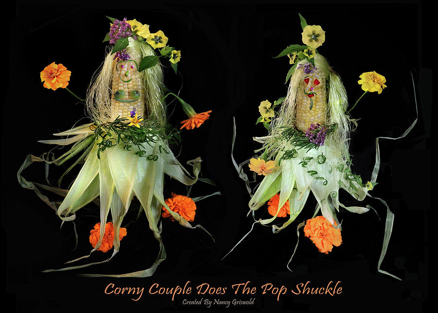 Corny Couple Does The Pop Shuckle  Photograph by Nancy Griswold