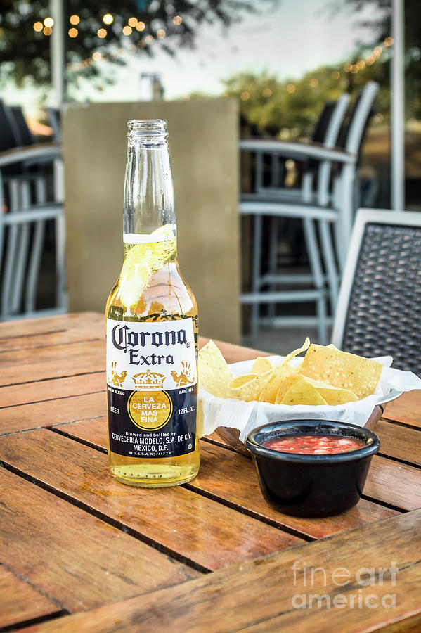 Corona, Tortilla Chips and Salsa Time Photograph by Imagery by Charly