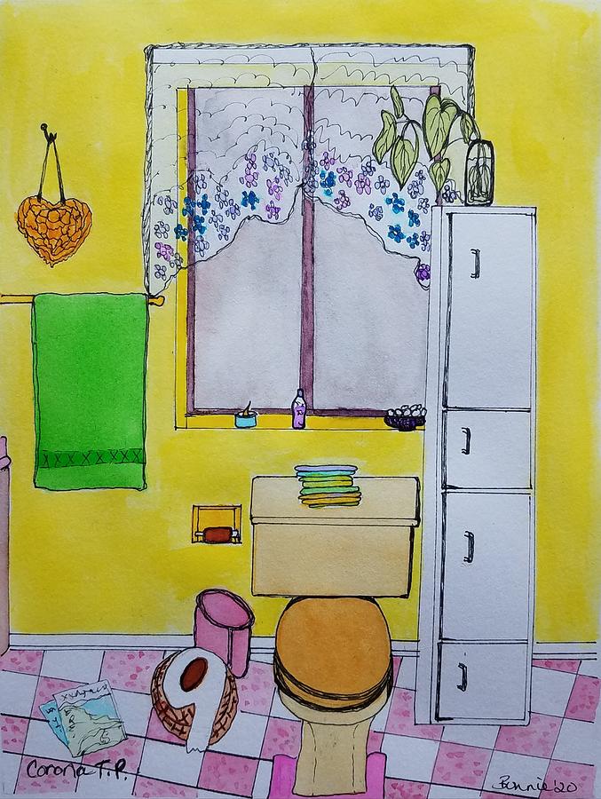 Bathroom Mixed Media - Corona T.P. by Bonnie McKeegan Bathroom Mixed Media - Corona T.P. by Bonnie McKeegan