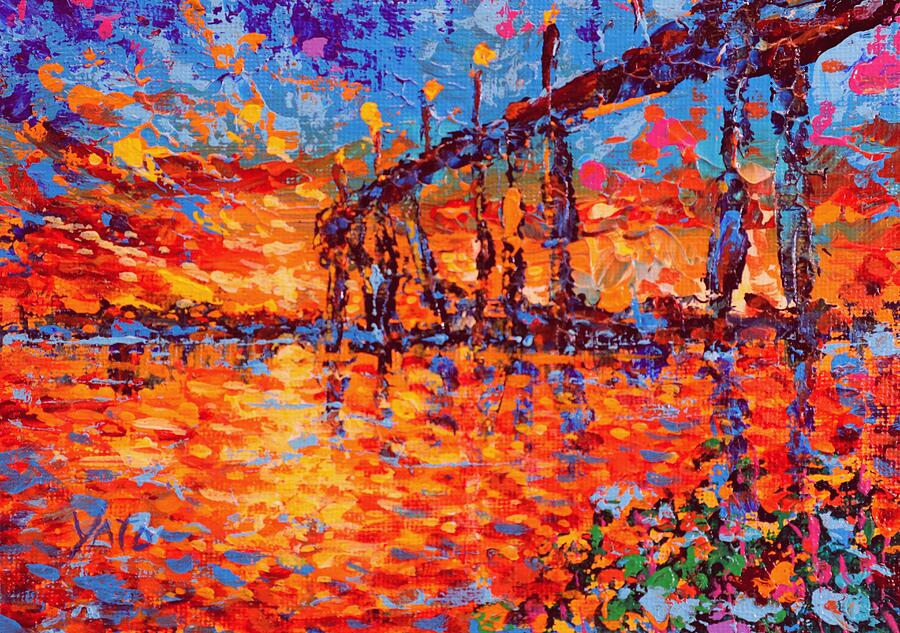 Coronado Bridge Sunset Beauty Painting