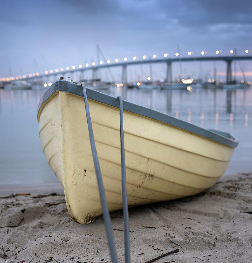 San Diego Photograph - Coronado Island Boat at Dusk by William Dunigan