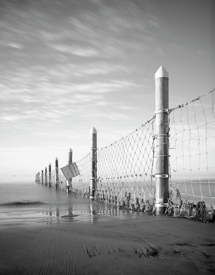 San Diego Photograph - Coronado Navy Fence by William Dunigan